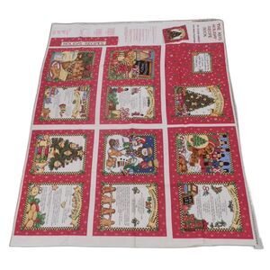 Lot of 3 Christmas Winter Fabric Panels Sewing Collections NEW